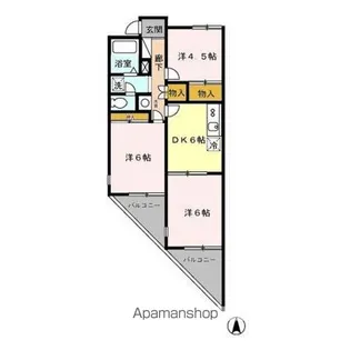 ヴューラーみつわ台 ABCD【2階】の間取り