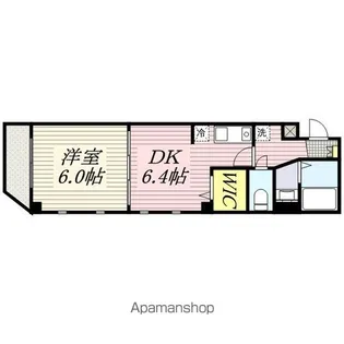 CIEL BLEU 千葉中央【4階】の間取り