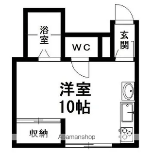 北口マンション2号館【1階】の間取り