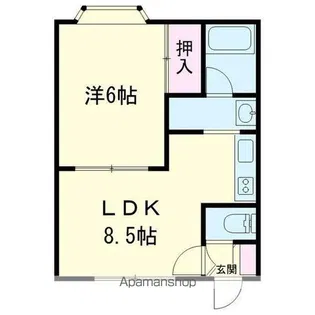プリーシュア元中野【102号室】の間取り