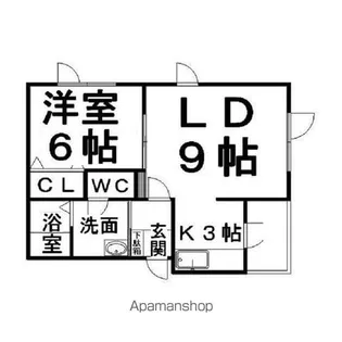 グローリハイツ北進【3階】の間取り