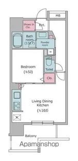 レジディア中延【8階】の間取り