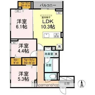 グランドゥール ラテール【2階】の間取り