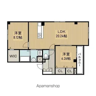 プランドール桜【2階】の間取り