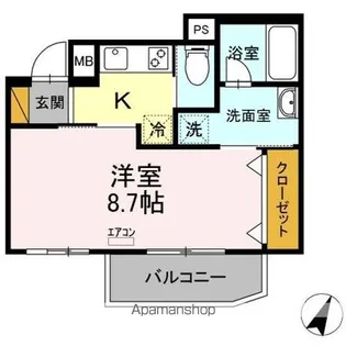 BLANC NEIGE NISHICHIBA(ブラン ネージュ)【3階】の間取り