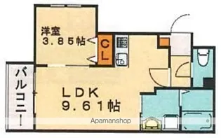 RASSURE N・K【3階】の間取り