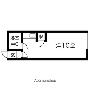 ファインヒル最上【202号室】の間取り