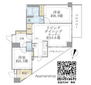 COMFYひばりが丘北【3階】の間取り