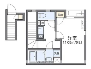 レオネクスト鳥飼【2階】の間取り