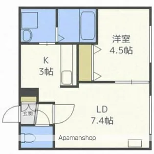 YELL東札幌【203号室】の間取り