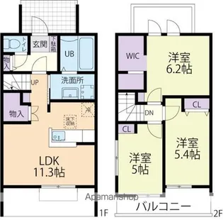 GRANDE (グランデ)【105号室】の間取り