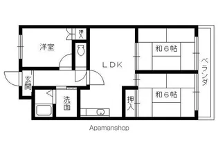 シャルレ8番館【203号室】の間取り