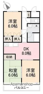 ダイアパレス栗林公園205号【205号室】の間取り