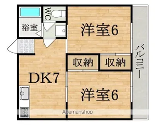 シャトレーハイツ光峰【2階】の間取り