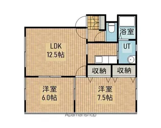 ルミエール幸町【203号室】の間取り