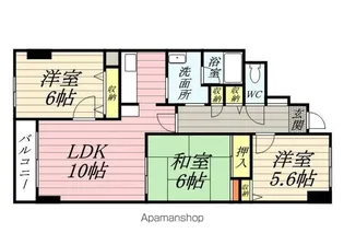 トーワ北7条【1階】の間取り