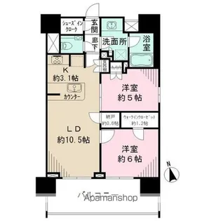 BELISTA文京関口【2階】の間取り