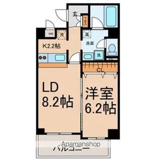 FS.幅下【301号室号室】の間取り