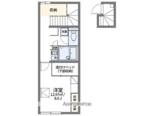 レオパレス八陽館【218号室】の間取り
