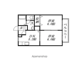 アヴァンス【2階】の間取り