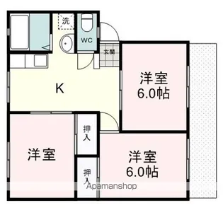 エステート千代田【1階】の間取り
