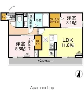 リヴィエール【1階】の間取り