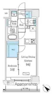 URBAN BREEZE 巣鴨【2階】の間取り