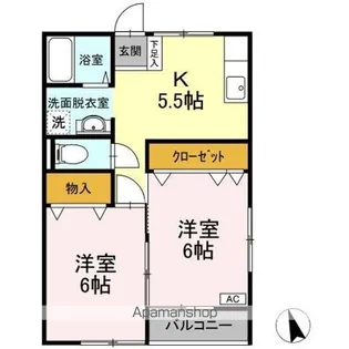 ミレニアム・Y【2階】の間取り