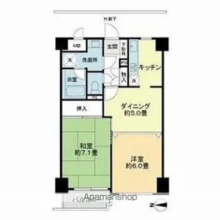 プレステップ・エーキューブ【603号室】の間取り