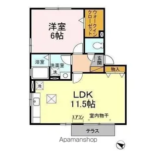 リヴェール【1階】の間取り