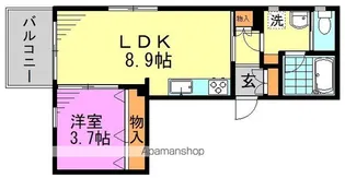 GranDuo高円寺Ⅳ【1階】の間取り