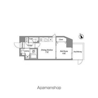 ENETIAL代官山【3階】の間取り