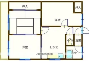レジデンス福比(B)【105号室】の間取り