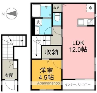 リーブルファイン戸田【2階】の間取り