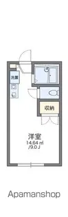 レオパレスカーム【1階】の間取り