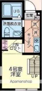 ハレコナ町田【1階】の間取り