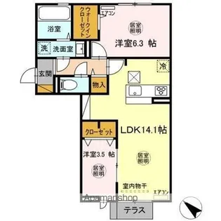 SORA【1階】の間取り