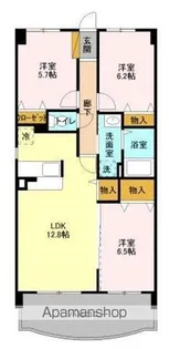 コンフォール・ソシアル 住居【5階】の間取り