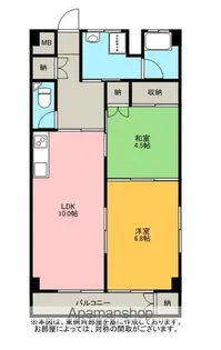 コーポラス白馬【301号室】の間取り