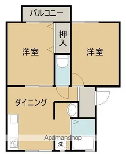 クロバーハイツ【203号室】の間取り