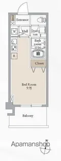 ブルーヴェル青葉通【4階】の間取り