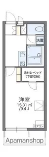 レオパレスラ フォンティー【3階】の間取り