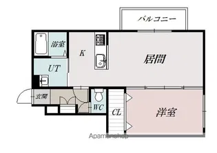 ツインクル2−1【2階】の間取り