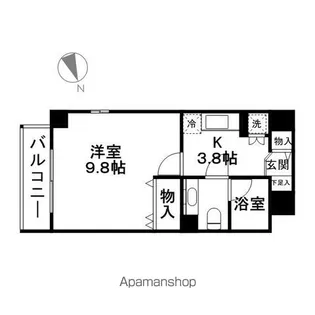 アール押切 【旧 アールコーヴ押切】【4階】の間取り