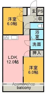 プレステイジ清水【2階】の間取り