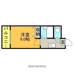 シャトー太宰府【1階】の間取り