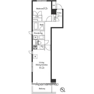 プライマル小石川【5階】の間取り