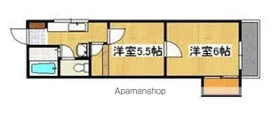 田上ロイヤルハイム【2階】の間取り
