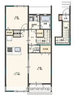 シャルマン・アムール【201号室号室】の間取り