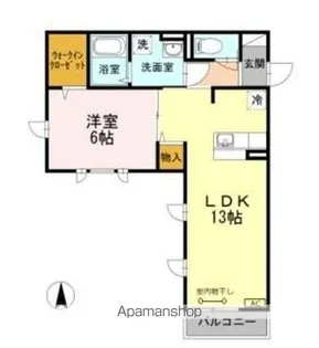 CRAPE MYRTLE 駒沢公園通り【2階】の間取り